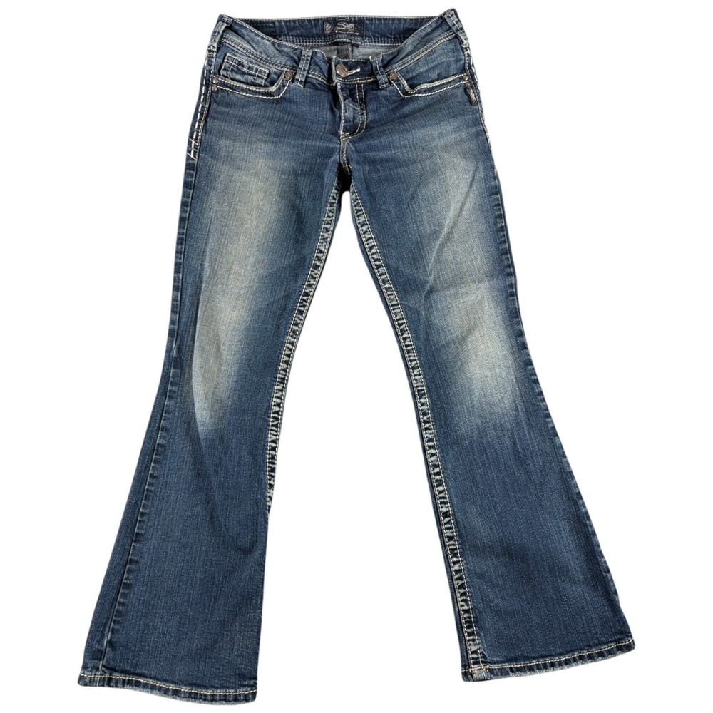 Silver Jeans Suki Jeans Womens 29x30 Blue Bootcut Midrise Workwear Western Y2K